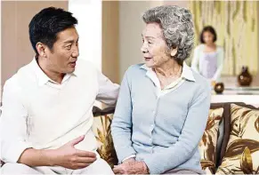  ?? 123rf ?? Be tactful and mindful of your elderly parents’ concerns and perspectiv­es when you discuss issues that affect them.