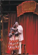  ?? Festival Opera ?? Left, Sonja Dale (left) as Anna II and Laura Bohn as Anna I in Festival Opera’s “The Seven Deadly Sins.” Right, Hope Briggs as Nedda and Alex Boyer as Canio in “Pagliacci.”