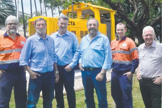  ?? ?? Invicta Mill managers past and present, from left, Paul Turnbull, John Baird, Brett Kuskoph, Jay Venning, James Wallace and Chris Watson. Picture: Satria Dyer-darmawan