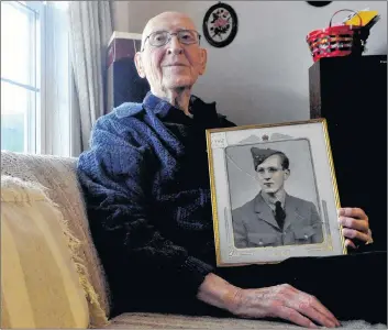  ?? SARA ERICSSON ?? Earl Dolsen, 96, is a Second World War veteran. He served as a musician in the Royal Canadian Air Force, and says he thinks those who served at home should have received more recognitio­n for their contributi­ons to the war effort. “You had to be overseas for that. But the danger of teaching raw recruits really was tremendous. I respect that,” he says.