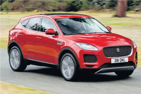  ??  ?? Prices for Jaguar’s new E-Pace start at £28,500 rising to £50,710