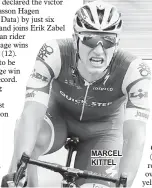  ??  ?? MARCEL KITTEL