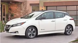  ?? NISSAN VIA AP ?? The 2018 Nissan Leaf is a redesigned version of one of the most popular electric vehicles ever produced. It goes on sale in early 2018, with a starting price just under $31,000.