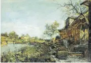  ?? Schindler ?? Landschaft­smaler Emil Jakob „Hammerschm­iede bei Goisern“.
schuf
1882/1884