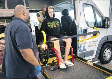  ?? PAUL CHIASSON/THE CANADIAN PRESS ?? Humboldt Broncos survivor Ryan Straschnit­zki was paralyzed in the bus crash in which 16 people were killed and another 13 were injured. His father hopes that charges against the truck driver will lead to answers about how the crash occurred.