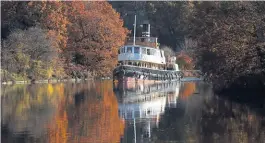  ?? PHOTO: JOHN EYRES ?? John Eyres’ spectacula­r photo showing the Daniel Adamson on the River Weaver against a backdrop of autumn colours was runner-up from more than 400 entries, receiving a highly commended prize.