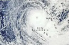  ?? NASA IMAGE BY JEFF SCHMALTZ, LANCE/EOSDIS RAPID RESPONSE. ?? Tropical Cyclone Donna is generating winds of up to 130 mph.