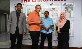  ??  ?? Educators spearheadi­ng the Research Hub in Uniten are (from left) Prof Nowshad, Prof Agelidis, Prof Mohd Zainal and Prof Lariyah.