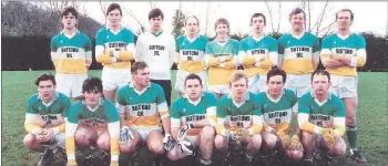  ??  ?? Pat Walsh, 3rd from right front row, with the 1993 JBFC winning team. Pat is profiled in this week’s notes.