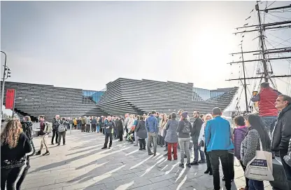  ?? Picture: Kris Miller. ?? Long queues formed as V&A Dundee opened its doors in September 2018.