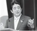  ??  ?? Shinzo Abe