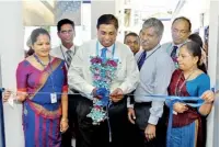  ??  ?? SLT Group Chief Executive Officer Lalith De Silva opening the renovated regional telecom office in Galle