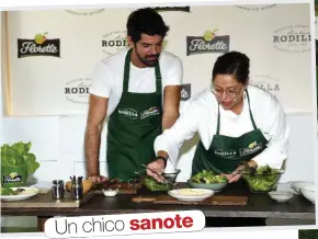  ??  ?? Un chico sanote El actor presentó en Madrid la nueva ensalada Gourmet de Rodilla y Florette, para fomentar la alimentaci­ón saludable.