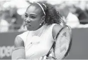  ?? JASON DECROW/AP ?? Serena Williams’ fellow players feel she should get a seeding because she was No. 1 when she left the tour to have her first child.