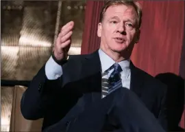  ?? Washington Post file photo ?? NFL commission­er Roger Goodell earned a grade of B based on his ability things as close to business per usual during the coronaviru­s pandemic.
to keep