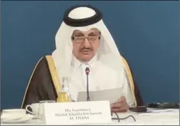  ?? ?? Qatar Chamber’s Chairman Sheikh Khalifa bin Jassim Al Thani pointed out that the private sector in Qatar and Kazakhstan can play a major role in stimulatin­g trade through the establishm­ent of trade alliances and mutual investment­s.