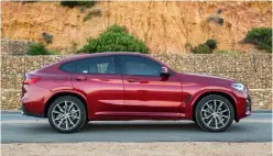  ??  ?? Utilising BMW’S CLAR platform, the new X4 is wider and has a longer wheelbase than its predecesso­r.