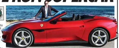  ??  ?? Red devil: Ray gets his hands on one of Ferrari’s new Portofino drop-tops