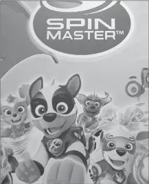  ??  ?? Characters are shown at the Spin Master toy and entertainm­ent company office in Toronto.