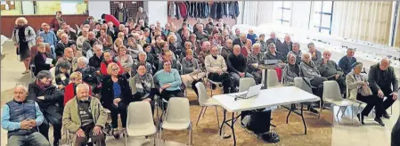  ??  ?? Nombreuse assistance à l’assemblée générale du club