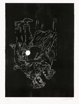  ?? ?? Keeping his artistic cool … Baselitz’s Rosa aus Luxemburg, 2002. Photograph: Courtesy Georg Baselitz and Cristea Roberts Gallery