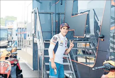  ?? JAVIER SORIANO / AFP ?? Márquez compitió en un Gran Premio de Motogp por última vez el 26 de julio en Jerez
