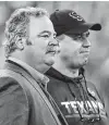  ?? Brett Coomer / Staff photograph­er ?? Texans COO Cal McNair, left, likely has reminded Bill O'Brien of the urgency to win.