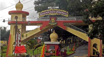  ?? —RYAN D. ROSAURO ?? Mindanao State University Marawi has gone beyond its mandated model of cultural and social integratio­n.