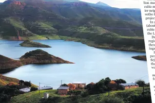  ?? Photo: Sechaba Mokhethi ?? Mohale Dam, 100km east of Lesotho’s capital Maseru.