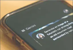  ?? ?? Headed left: Apple’s eyeing toxic Google Gemini AI for its iPhones.