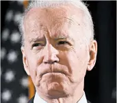  ?? SAUL LOEB/GETTY-AFP ?? In 2019, Reade and seven other women came forward to accuse Biden, the former vice president, of kissing, hugging or touching them in ways that made them uncomforta­ble.