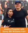  ??  ?? Jessica Pimentel with Sonny Bill Williams from her Instagram account @thecrusher­007