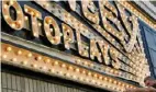  ?? Larry Roberts/Post-Gazette ?? The Stanley Photoplays marquee at the Benedum Center.