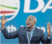  ?? /AFP ?? Closing ranks: While it was expected that there would be a target on DA leader Mmusi Maimane’s back after the DA’s losses in the May election, the federal executive rallied around him.