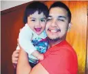  ?? SOURCE: DOÑA ANA COUNTY SHERIFF’S OFFICE ?? Ethan Jacquez, 2, whom authoritie­s believe his father, Sergio Guadalupe Jacquez, right, took from the child’s grandfathe­r’s house on Monday. He was returned to his paternal grandmothe­r.