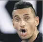  ??  ?? Nick Kyrgios