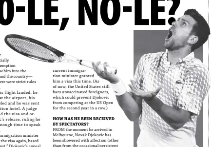  ?? AP ?? NOVAK DJOKOVIC, after missing last year’s Australian Open, obviously wants this one very badly.