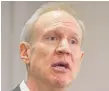  ?? SANTIAGO COVARRUBIA­S/ FOR THE SUN- TIMES ?? Gov. Bruce Rauner announced an overhaul of the state’s Medicaid managed care system on Monday.|