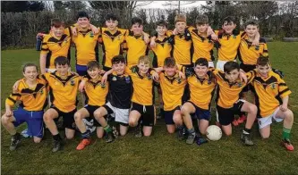  ??  ?? The Coláiste Chraobh Abhann side who defeated Gaelcholái­ste na Mara.