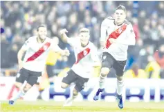  ??  ?? A brilliant goal by Juan Quintero steered River Plate to a fourth Copa Libertador­es crown. - AFP photo