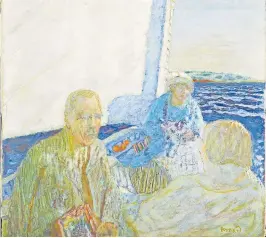  ?? [ Privatsamm­lung] ?? Pierre Bonnard, „Bootsfahrt auf dem Meer“, 1917.