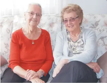 ?? – Acadie Nouvelle: Béatrice Seymour ?? Lucie Verville-Belzile, Québécoise (à gauche), et Adéline Lanteigne, Acadienne, sont des meilleures amies depuis 70 ans.