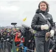  ?? FOTO: H. KAISER/DPA ?? Prominente­ste Rednerin am Samstag: Greta Thunberg.