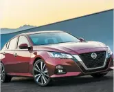  ?? PHOTO COURTOISIE ?? La nouvelle Nissan Altima 2019.