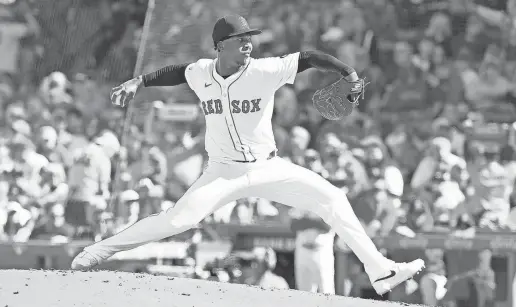  ?? ERIC CANHA/USA TODAY SPORTS VIA REUTERS CONNECT ?? Red Sox starting pitcher Brayan Bello delivers in the third inning against the Orioles last week at Fenway Park.