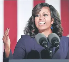  ?? AFP ?? FIGURA. La exprimera dama de EEUU, Michelle Obama, abre su vida personal en sus memorias que publicará el martes.