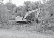  ?? KEVIN SPEAR/ORLANDO SENTINEL ?? Brightline, also known as Virgin Trains, has begun building new rail across Orange and Brevard counties.