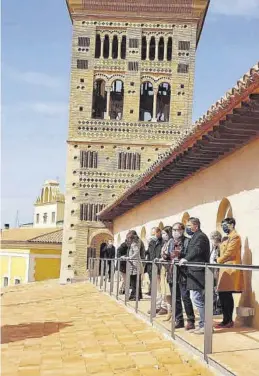  ?? AYTO. TERUEL ?? Visita de Soro a la Torre de la Catedral de Santa María de Mediavilla de Teruel.