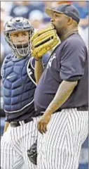  ?? USA TODAY ?? The Yankees are banking on aging CC Sabathia to anchor top of rotation with phenom Gary Sanchez behind plate.