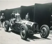  ?? Pictures: SUPPLIED ?? PACESETTER: A Bugatti Type 59 in the pits at the original South African Grand Prix.